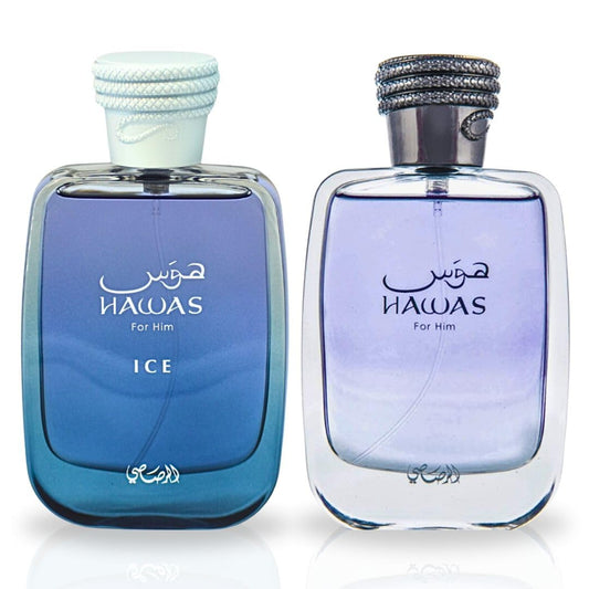 RASASI Hawas for Men EDP, Long-Lasting Pour Homme Spray, Aquatic Scent Designed to Embody Masculine Strength and Vigor, Signature Bottle, 3.38 OZ