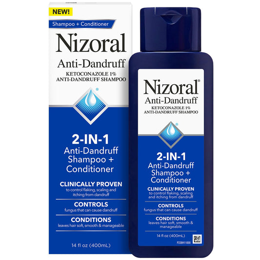 Nizoral Anti-Dandruff Shampoo with 1% Ketoconazole, Fresh Scent, 14 Fl Oz