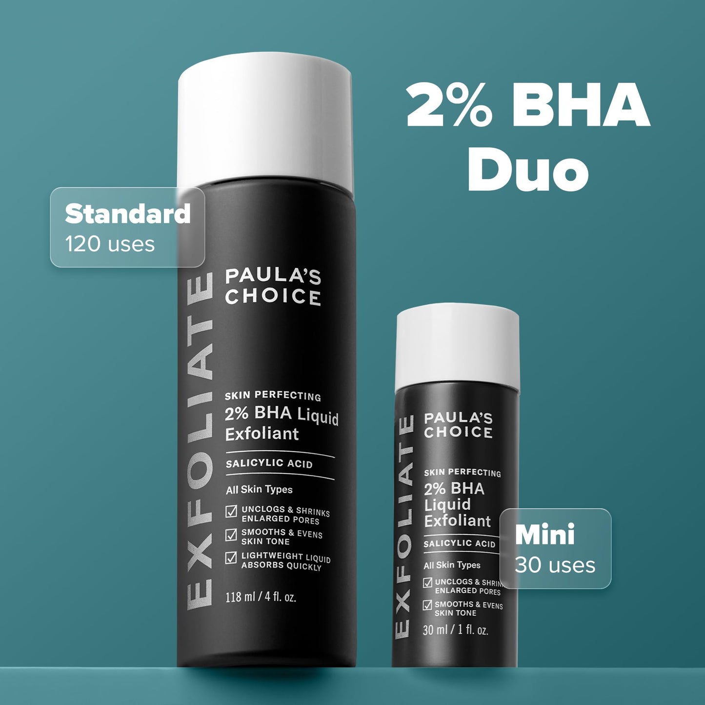 Paula's Choice SKIN PERFECTING 2% BHA Liquid Salicylic Acid Exfoliant-Facial Exfoliant for Blackheads, Enlarged Pores, Wrinkles & Fine Lines